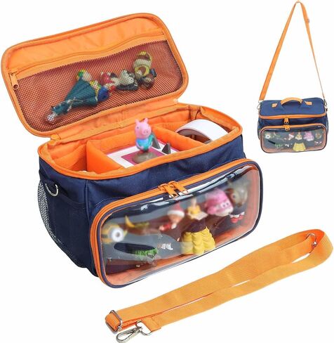 Demao Carrying Case for Tonie in Purple | All-in-One Portable Storage Box | Holds 20+ Tonie Figures, Shockproof Travel Organizer | PVC Visual Cover-Plays Audio Figurines On-The-Go in Kuwait