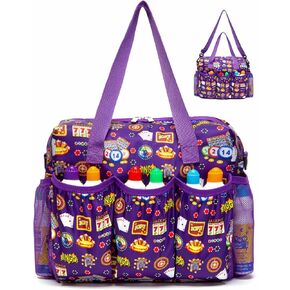 حقيبة Bingo مع جيوب ل Dabbers Dobbers Dotters - إكسسوارات لعبة الكازينو Bingo للبالغين وكبار السن - مضغوطة ، محمولة وأنيقة (أسود) in Kuwait