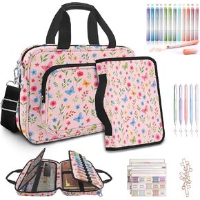 غلاف الكتاب المقدس الأزهار الملون للنساء ، حقيبة الكنيسة الكبيرة المرجعية ، حقائب الكتاب المقدس للنساء منظمات ، مستلزمات دراسة الكتاب المقدس كيت كوكات الكتب مع حزام الكتف في الكتاب المقدس in Kuwait