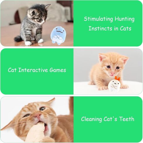 Flying Bird Cat Toy, Flappy Bird Toy for Indoor Play – USB Rechargeable Interactive Bird Toy with Real Feathers, Chirping Sounds & Remote Control in Kuwait