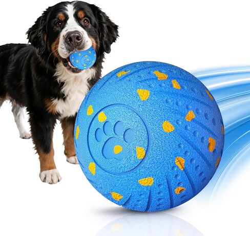 Smart Interactive Dog Ball-3 MODE ROUPLE ROUND للكلاب المتوسطة/الكبيرة ، ومضغ E-TPU ، و USB-C Fast Charge ، و IP54 مقاومة للماء ، ومقاومة للقلق المنزلي للآباء والأمهات الأليفة المشغولين in Kuwait
