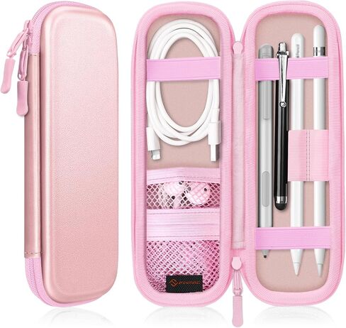 Fintie PU Leather Carrying Case for Apple Pencil Pro, USB-C/1st/2nd Gen | Lightweight Protective Bag, Anti-Scratch, Fits Pen, USB Cable & Samsung Stylus, for Work, Study & Travel, Coquette Cherries in Kuwait