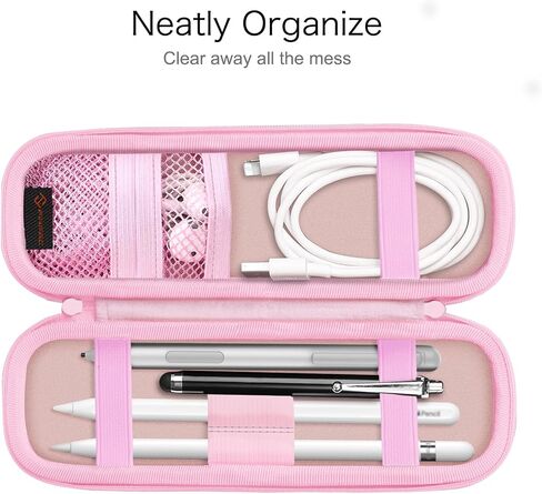 Fintie PU Leather Carrying Case for Apple Pencil Pro, USB-C/1st/2nd Gen | Lightweight Protective Bag, Anti-Scratch, Fits Pen, USB Cable & Samsung Stylus, for Work, Study & Travel, Coquette Cherries in Kuwait