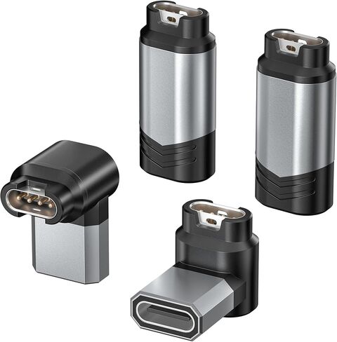 محول كابل شاحن ساعة Ruxely Garmin 3 حزم، سلك USB من النوع C لشحن Fenix ​​7 6 5 7X 6X 5X Pro Solar، Vivoactive 4، Forerunner 945 955 45 255 265، غريزة، نهج S62، Venu، تكتيكي، بديل in Kuwait