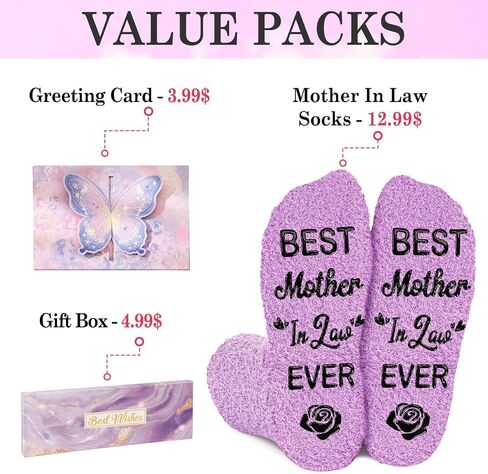 Birthday Gifts for Women with Novelty Cat Socks, Funny Mom Birthday Gifts with Pop Up Greeting Card, Cat Lover Gifts for Women in Saudi Arabia