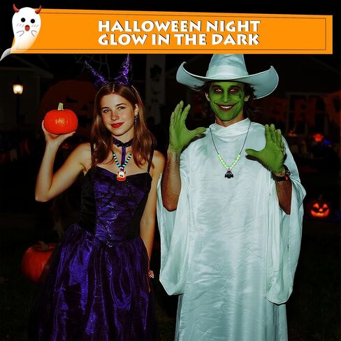 36 مجموعة من الخرز هالوين لمجموعة Make -Stchain Making ، Halloween Halloween Beaded Chain Craft Kit ، Glow in the Dark Pony Beads ، Diy Keychain Making Supplies Bead Craft Kit for Active Party Gifts Gifts in Kuwait