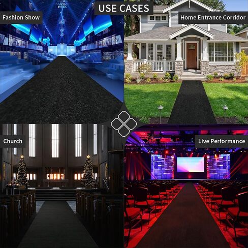 Red Carpet Runner for Partys, 3x10 Feet 450 GSM Extra Thick Non-Slip Waterproof Aisle Rug for Weddings, Events, Banquets, Hollywood Runway & Proposal in Saudi Arabia