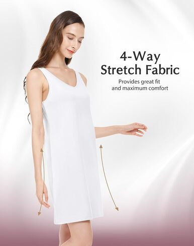 Subuteay Full Slips for Women Under Dresses Tank Top Slip Wide Straps Dresses in Saudi Arabia