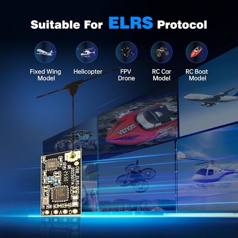 C8 ELRS Transmitter,FPV Controller with ELRS 2.4G Firmware Version 3.0, Support Real Flight RC Flight Simulator,Suitable for FPV Beginners and Veterans, USB-C Charging, Joystick Calibrate in Kuwait
