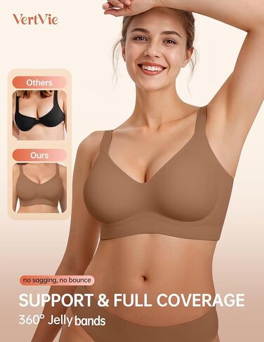 Vertvie Bras for Women No Underwire Wireless Up Up Seamfless Compleice Compans Sports Sports Eday in Saudi Arabia