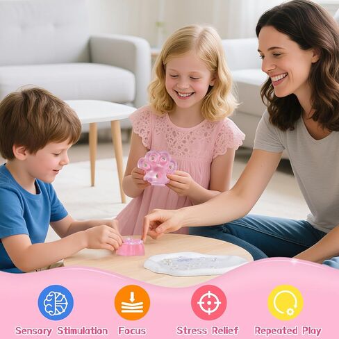 Taba Squishy Toys Toys ، 4 PCS Cookie Taba Squishy Toys ، ألعاب تخفيف الإجهاد فائقة النعومة للأطفال البالغين ، ألعاب حسية مع تصميم لطيف ، تفضل بحفلات الإغاثة من القلق ، هدية إضافية من 4pcs taba paw in Kuwait