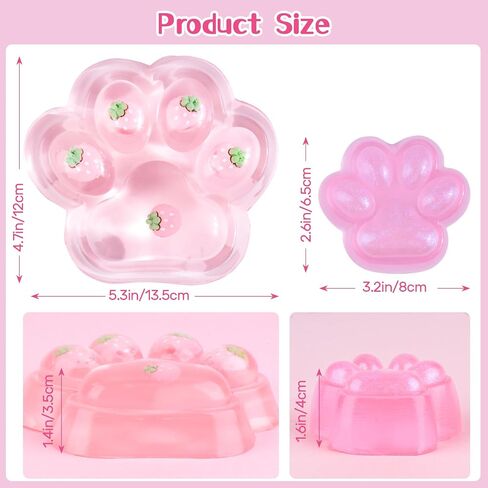 Taba Squishy Toys Toys ، 4 PCS Cookie Taba Squishy Toys ، ألعاب تخفيف الإجهاد فائقة النعومة للأطفال البالغين ، ألعاب حسية مع تصميم لطيف ، تفضل بحفلات الإغاثة من القلق ، هدية إضافية من 4pcs taba paw in Kuwait