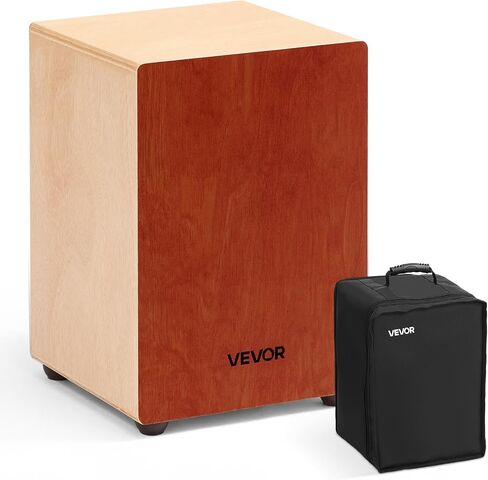 طبل مربع Vevor Cajon ، مع أسلاك كمين داخلية ، صندوق قرع خشبي خفيف الوزن ، آلة موسيقية طبل خشب البتولا المحمولة مع أقدام السيليكون ، للمبتدئين والمهنيين ، 12 × 12 × 17 في in Saudi Arabia