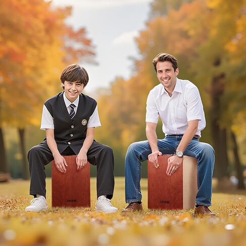 طبل مربع Vevor Cajon ، مع أسلاك كمين داخلية ، صندوق قرع خشبي خفيف الوزن ، آلة موسيقية طبل خشب البتولا المحمولة مع أقدام السيليكون ، للمبتدئين والمهنيين ، 12 × 12 × 17 في in Saudi Arabia