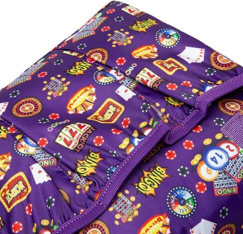 حقيبة Bingo مع جيوب ل Dabbers Dobbers Dotters - إكسسوارات لعبة الكازينو Bingo للبالغين وكبار السن - مضغوطة ، محمولة وأنيقة (أسود) in Kuwait