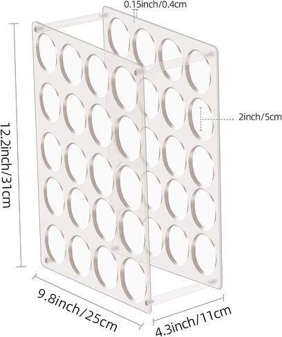 Vinyl Storage Rack 25-Holes Metal Vinyl Roll Holder White Craft Storage Organizer for Craft Room in Kuwait