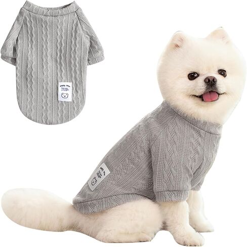 Small Dog Sweater, Winter Knitted Sweatshirt for Pets & Kittens, Puppy Clothes for Chihuahua, Dachshund, Yorkie(Winter, School Red, Small) in Saudi Arabia