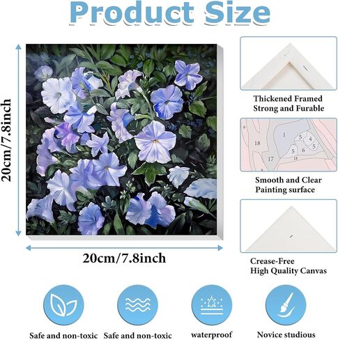 hkejoi 2 Pack Hummingbird Paint by Numbers with Frame, Hummingbird Paint by Numbers for Adults with Easel, DIY Crafts Painting by Number for Gift Home Wall Decor 8x12inch in Kuwait