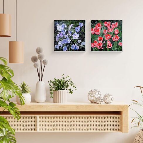 hkejoi 2 Pack Hummingbird Paint by Numbers with Frame, Hummingbird Paint by Numbers for Adults with Easel, DIY Crafts Painting by Number for Gift Home Wall Decor 8x12inch in Kuwait