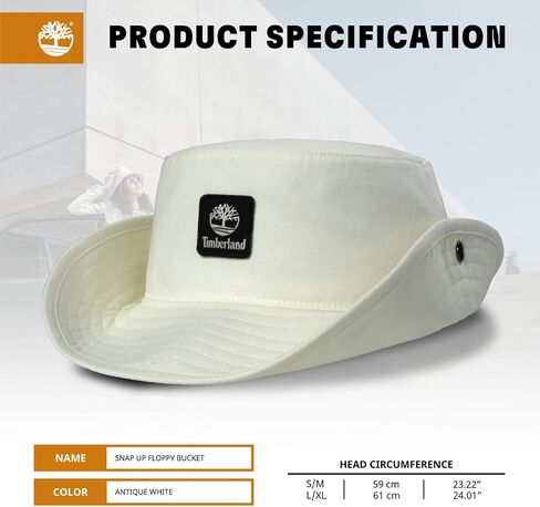 قبعة دلو مرنة Timberland للرجال ، قبعة شمس قابلة للتعبئ in Saudi Arabia