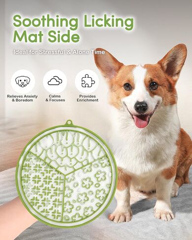 Slow Feeder Dog Bowls, Silicone Puzzle Feeder, Anti-Choking Maze Dog Food Bowl with Non-Slip Suction Cup for Medium & Small Breeds, Fast Eating Prevention, Boredom and Anxiety Reducer in Kuwait