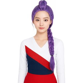 Probeauty Long Rose Red Wig for Girls Kids, Pink Straight Fluffy Wigs for Anime Halloween Cosplay Costume Party with Wig Cap in Saudi Arabia