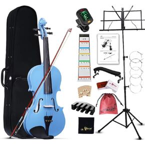 Aileen Violin 4/4 Full Size for Adults Beginners, Purple Fiddle Starter Kit for Students Age 12+, including Music Stand, Unique New Fingerboard Sticker, Mute in Saudi Arabia