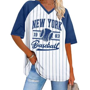 Baseball Graphic Shirts for Women Baseball Fan T-Shirts Baseball Team Tee Game Day Outfits Casual Tops in Saudi Arabia