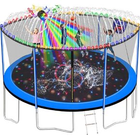 10FT-16FT Heavy Duty Trampoline with Basketball and Enclosure Net, Anti-Rust Steel Poles in Saudi Arabia