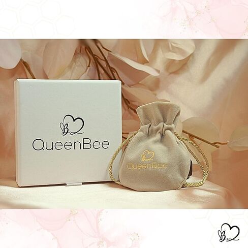 QueenBee Gold and Silver Interlocking Rings Necklace for Women – 14K Gold Plated Layered Chain, Circle Pendant Two-Tone Jewelry Gift for Birthday, Christmas – Hypoallergenic, Mixed Metal in Saudi Arabia