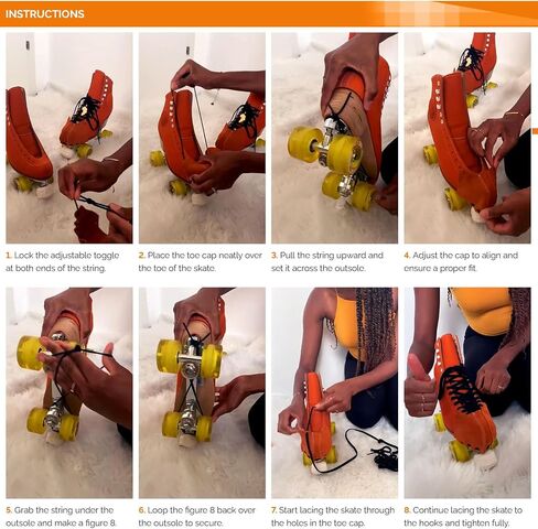 WIFA - Roller Skate Protective Caps - Leather Toe Caps, Guard Protectors w/Rubber Drawstring, Roller Skates, Derby in Saudi Arabia