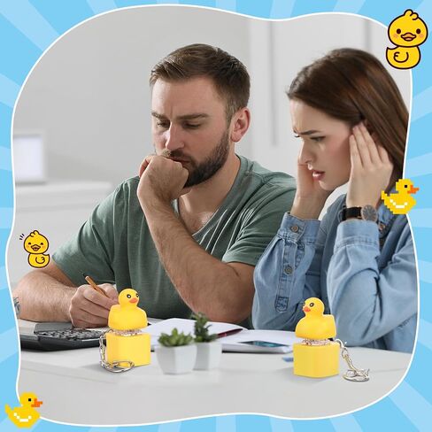 1 PCS Quacking Duck -keychain fidget toy keyboard keyboard keycaps keycaps Quack Fidget keychain in Kuwait
