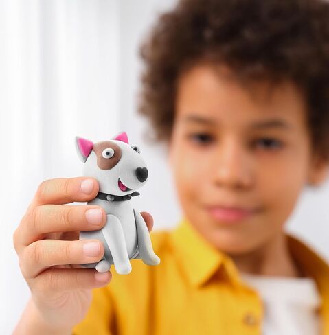 Hey Clay Dinos Set-Colourful Modeling Kids-Air Dry Clay Kit 15 cans and Sculpting Tools with Fun Interactive Instructions App in Saudi Arabia