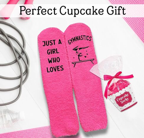 Gymnastics Gifts - Perfect Socks for Girls, Ideal For 7, 8, 9 Year Old Girl Gifts, Unique Stocking Stuffers for Teen Girls, Christmas Presents, Gymnastics Coach gifts, Warm and Soft Gymnastics Stuff in Saudi Arabia