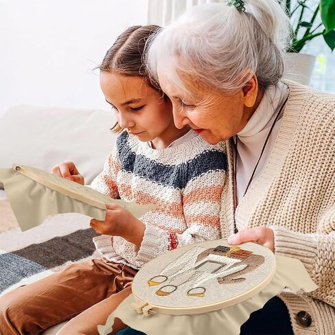 Wang Damai Halloween Embroidery Kit Gothic Cross Cross Stitch Kits للمبتدئين DIY Cross Cross Stitch Kits مع النمط ، والأطواق التطريز ، والتعليمات ، وخيوط الملون إبرة Kalloween هدايا in Kuwait