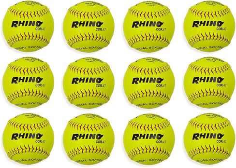 Champion Sports 11 "Cover Cover Cover Calls - Poly Core - ضغط متوسطة - NFHS المعتمدة - طبقات مرفوعة - صفراء بصرية - حزمة 12 in Saudi Arabia