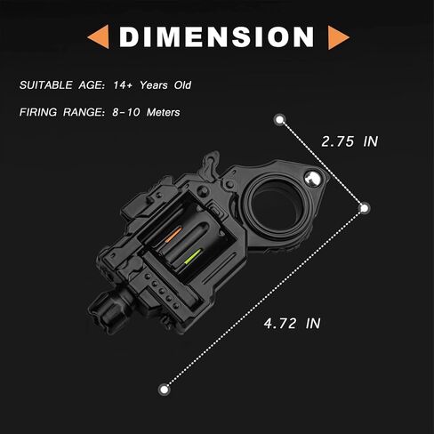 Toys Toys البالغين GUNNER GUN: Premium Metal Fidget Spinner للبالغين ، ومحسّن للتخفيف من الإجهاد الصامت والتركيز للمكتب والألعاب والسفر (الذهبي والمتوسط) in Saudi Arabia