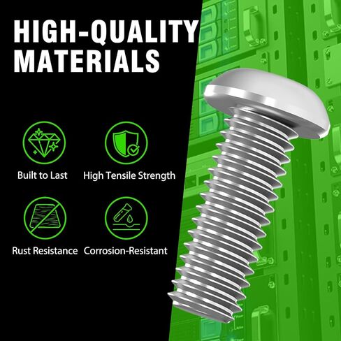 M6 x 16mm Rack Mount Cage Nuts, Screws and Washers - 50 Pack for Server Cabinets, Shelves, Routers - Self-Locking Cable Ties in Kuwait