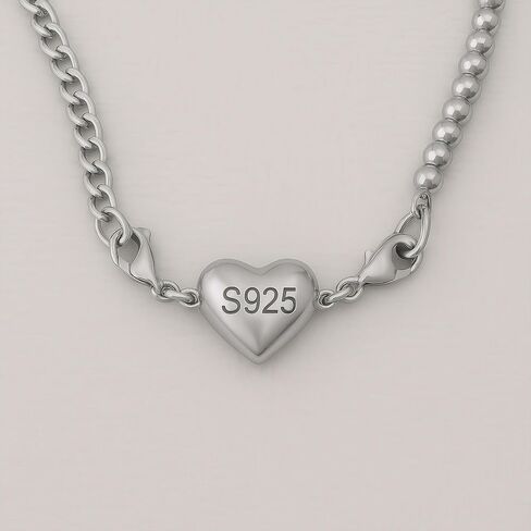 925 Sterling Silver Necklace Chain Extender with Heart Magnetic Clasp Helper Strong Classe Bracelet for Women (Gold 2pcs) in Kuwait