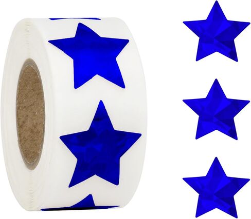 ملصقات Gold Star for Kids مكافأة ، 500 ٪ 1 "ملصقات Glitter Foil Star للأظرف اللامعة اللمسات الديمقراطية اللمساتية ذاتية اللمسات in Kuwait