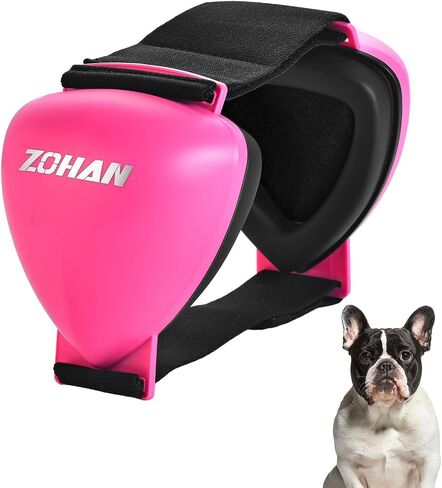 ZOHAN DG02 Upgraded Dog Ear Muffs Noise Protection - Soft Gel Ear Protection for Dogs with No Plastic Headband, Dog Headphones Noise Cancelling, Fast Snap Lock for Fireworks, Thunder (Gel Black,S) in Kuwait