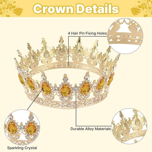 Crown Cake Topper, Balls Happy Birthday Cake Topper Crown Birthday Candles Gold Butterflies, Corona Para Pastel, Cake Decorations for Birthday Wedding Baby Shower (Gold, Pink) in Saudi Arabia