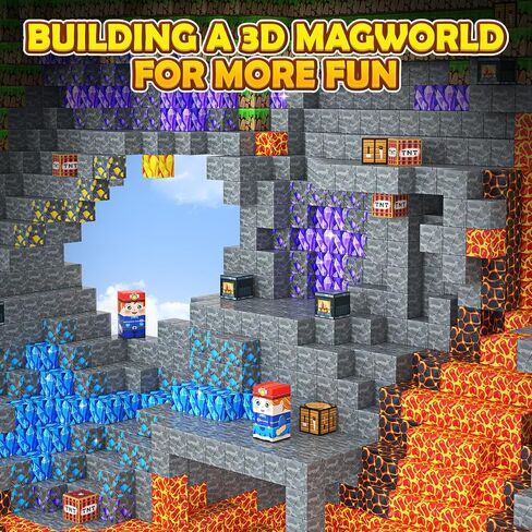 200PCS Magnetic Blocks STEM Sensory Kids Building Toys Magnetic Tiles with Magnet Board for Kids Ages 3+ Birthday for 3-5 6-7 8-12 Year Old Boys & Girls in Kuwait