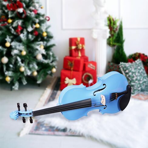 Aileen Violin 4/4 الحجم الكامل للمبتدئين للبالغين ، مجموعة أدوات بداية الأرجواني للطلاب الذين تتراوح أعمارهم بين 12 عامًا ، بما في ذلك حامل الموسيقى ، ملصق أصابع جديد فريد من نوعه ، كتم الصوت in Saudi Arabia