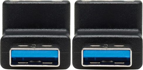 TRIPP LITE One Line Description USB 3.0 Adapter, USB 3.0 SuperSpeed Converter, USB-A M/F, 90 Degree Down Angle, Black (U324-000-DN) in Saudi Arabia