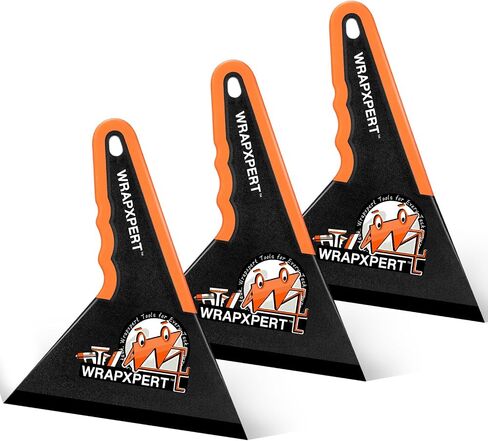 Wrapxpert Window Tint Squeegee Triange Squeegee Corner Card Long Window Film Scriper Edge Tool for Window Tinting ، Wrap Vinyl ، PPF ، 2 Pack in Kuwait