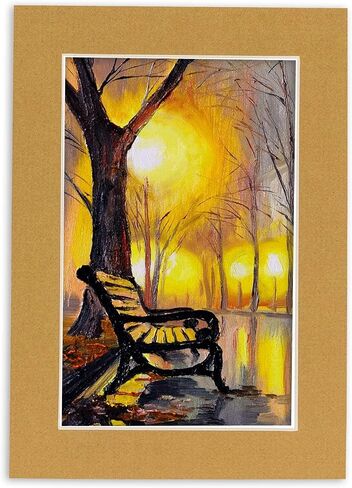 8x12 MAT لـ 11x14 الإطار - مجموعة أدوات عرض خالية من حمض Precut Mat Board مع لوحة احتياط in Kuwait