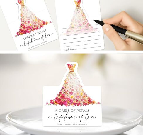 50pcs 3d Christmas Wedding Table Corper - نصيحة ورغبات لـ MR و MRS ، ملاحظات رسالة ضيف فارغة مع موقف ، بطاقات الرغبات الرومانسية لديكور طاولة الزفاف (الأجراس والزهور) in Kuwait