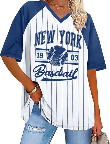 Baseball Graphic Shirts for Women Baseball Fan T-Shirts Baseball Team Tee Game Day Outfits Casual Tops in Saudi Arabia