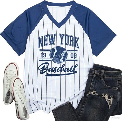 Baseball Graphic Shirts for Women Baseball Fan T-Shirts Baseball Team Tee Game Day Outfits Casual Tops in Saudi Arabia